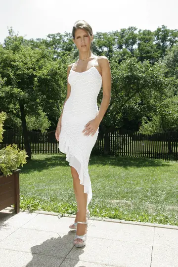 Tall Czech MILF in a Dress Takes Anal and Double Penetration Outdoors