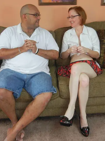 Layla Redd – Short-Haired Redhead MILF in Uniform Deepthroats Her Partner