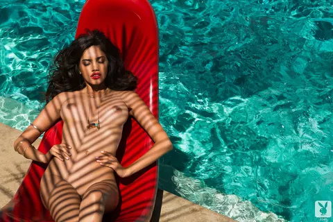Bryiana Noelle: Asian Babe with Big Natural Tits Spreads Poolside – photo 6 of 16