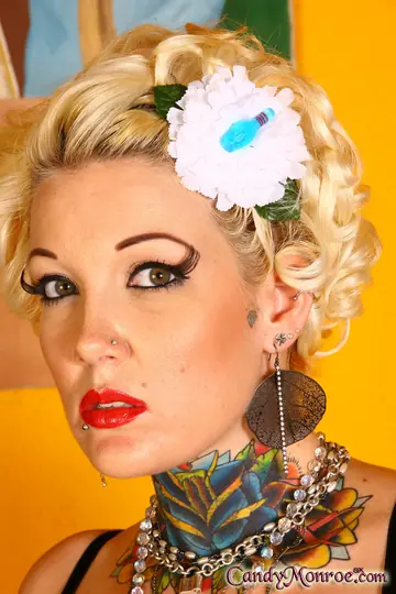 Candy Monroe – Busty Curly Blonde MILF Humps BBC in Lingerie and Stockings