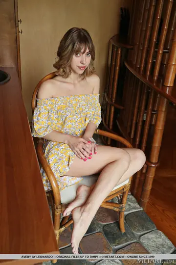 Woman Strips Off Her Dress and Spreads Her Shaved Pussy