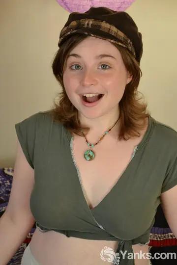 BBW Redhead Fingers Her Hairy Bush and Spreads Wide