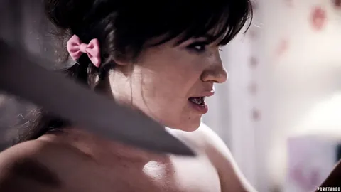 Alison Rey: Brunette with Natural Tits Kisses Her Partner – photo 17 of 20