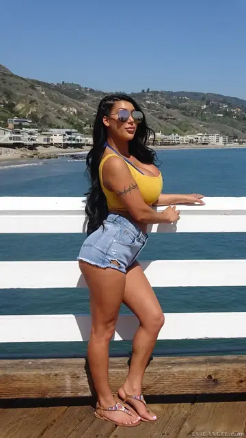 Tattooed Curvy Latina Gets Fucked Missionary on the Beach