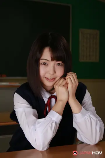 Japanese Woman Strips Out of Her Uniform and Socks at the Desk