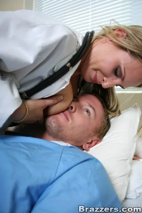 Harmony Rose: Petite Blonde MILF in a Nurse Uniform Blows and Rides Her Patient – photo 3 of 21