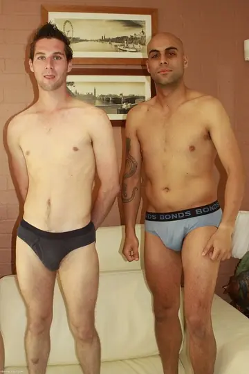 Thick Men with Big Asses Kiss and Fuck in a Gay Group
