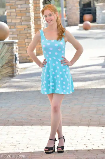 Michele Monroe – Blonde in a Skirt Fingers Herself and Uses a Cucumber Outdoors