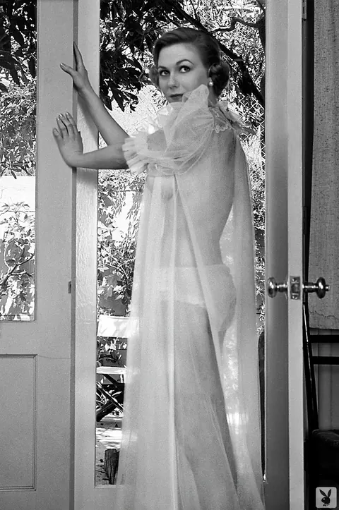 Jonnie Nicely: Redhead Posing Topless Outdoors in Black and White – photo 3 of 16
