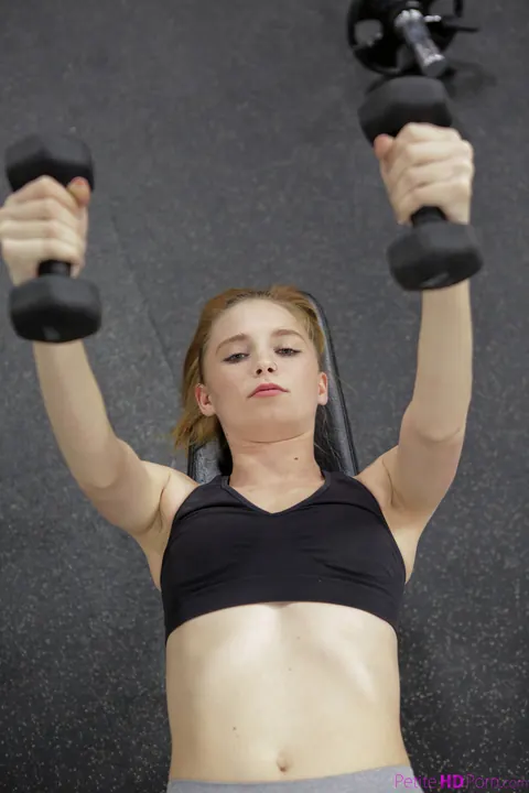 Ava Parker: Petite Redhead Sucks and Fucks Her Partner in the Gym – photo 5 of 16