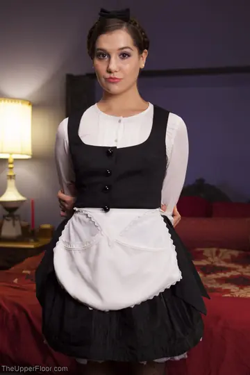 Kasey Warner – MILF and Petite French Maid Share a Man in the Office