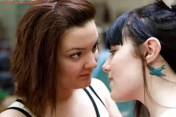 Lesbians Kiss and Lick Pussy Outdoors in Panties
