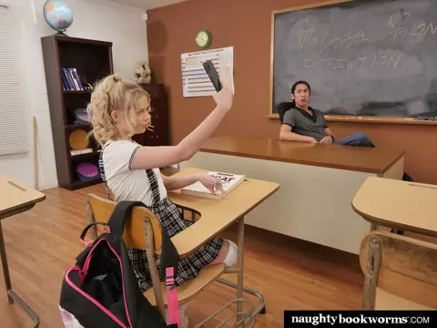Coco Lovelock: Curly Blonde in Uniform Rides Cock and Takes a Facial – photo 10 of 21