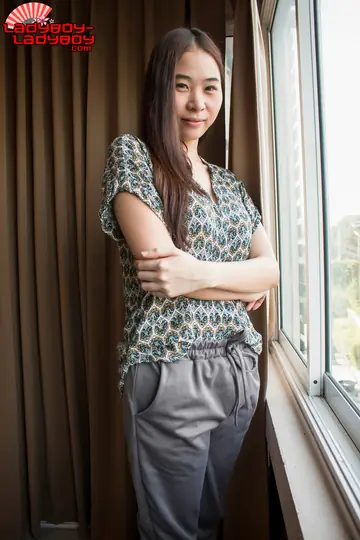 Asian Trans Woman Strips and Poses Nude on Her Back