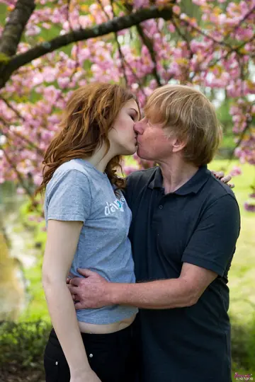 Pale Woman Undresses Outdoors and Sucks Guitarist Before Sex