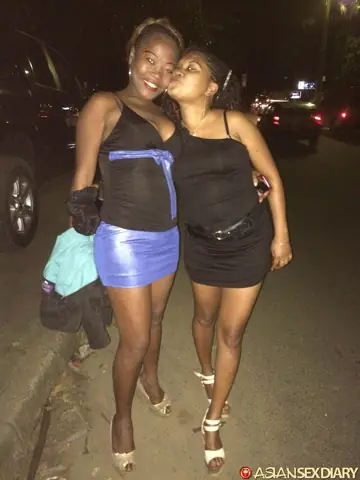 Asian Amateur and Ebony Woman Share a Black Man Outdoors