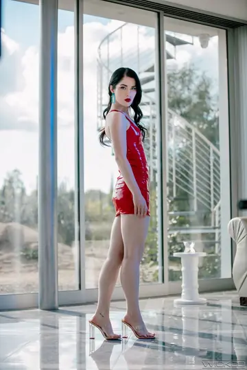Melanie Marie – Tattooed Redhead Teases in a Dress Before Outdoor Sex