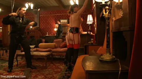 Lilla Katt: Thick Redhead MILF in Stockings Bound in BDSM Session – photo 12 of 21