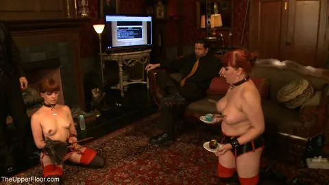 Lilla Katt: Thick Redhead MILF in Stockings Bound in BDSM Session – photo 15 of 21