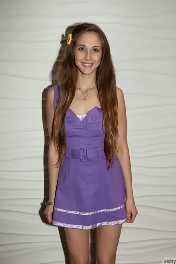 Holly Lebranche – Tall Slim Brunette Flashes Her Skirt and Tits Outdoors