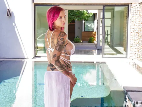 Anna Bell Peaks: Thick Redhead MILF in Heels Fucks in the Bathroom and Spreads – photo 3 of 21