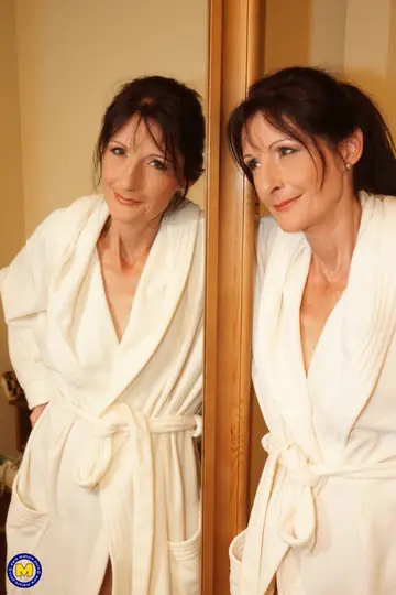 Mature Slim Woman Gets Fucked Doggy Style in the Bathroom