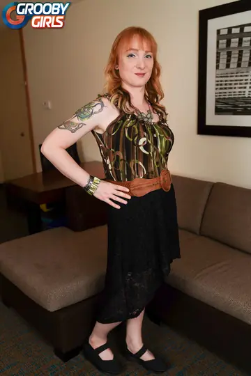 Trans Woman Slides Her Panties Down and Poses Nude