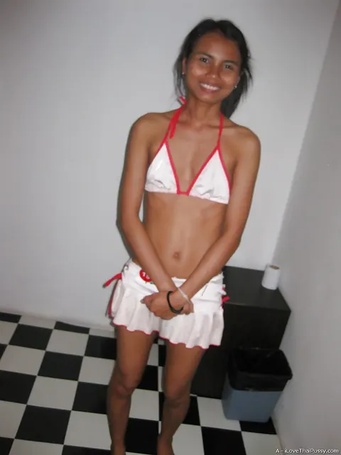 Slim Thai Babe Takes Anal and a Creampie in the Bathroom – photo 1 of 16