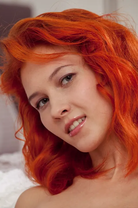 Petite Redhead Slips Off Her Panties and Spreads – photo 8 of 21