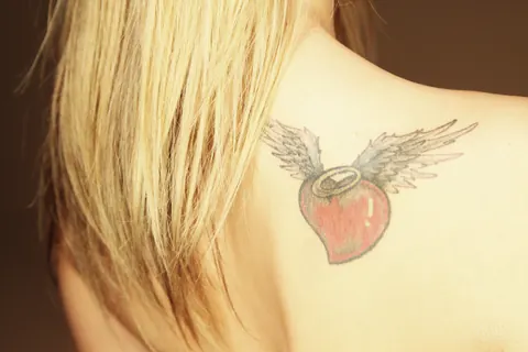 European Blonde Strips and Shows Her Tattoo – photo 21 of 21