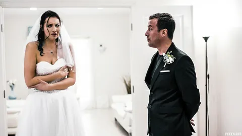 Bella Rolland: Tall Busty Bride Sucks Cock, Takes Anal Doggy and a Facial on Her Wedding Day – photo 8 of 20