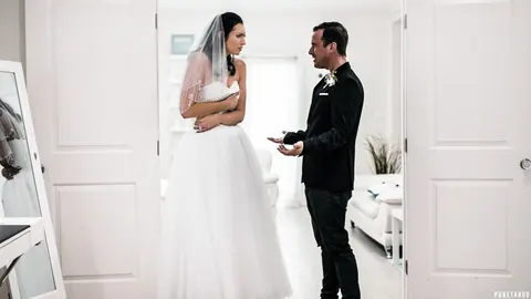 Bella Rolland: Tall Busty Bride Sucks Cock, Takes Anal Doggy and a Facial on Her Wedding Day – photo 6 of 20