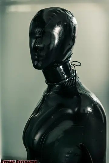 Thick Woman in Latex and Heels Gets Bound