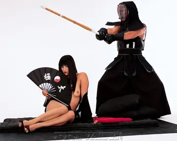 Japanese Brunette in Heels Sucks Cocks and Takes Anal in a Group