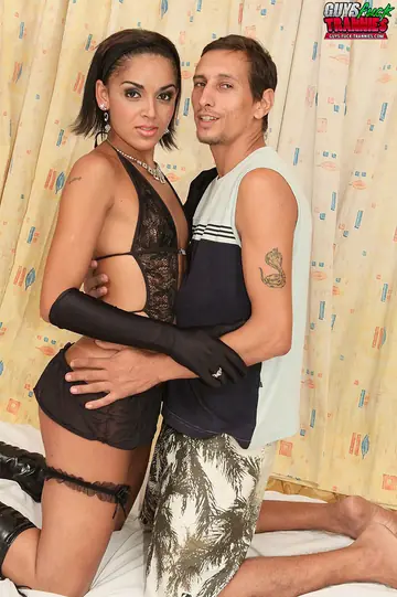 Trans Woman Kisses Partner During Intimate Sex