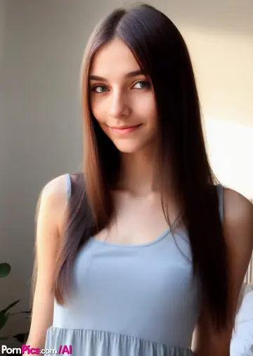 AI-Generated Beauty Undresses and Bares Her Tits in a Dreamy Pose