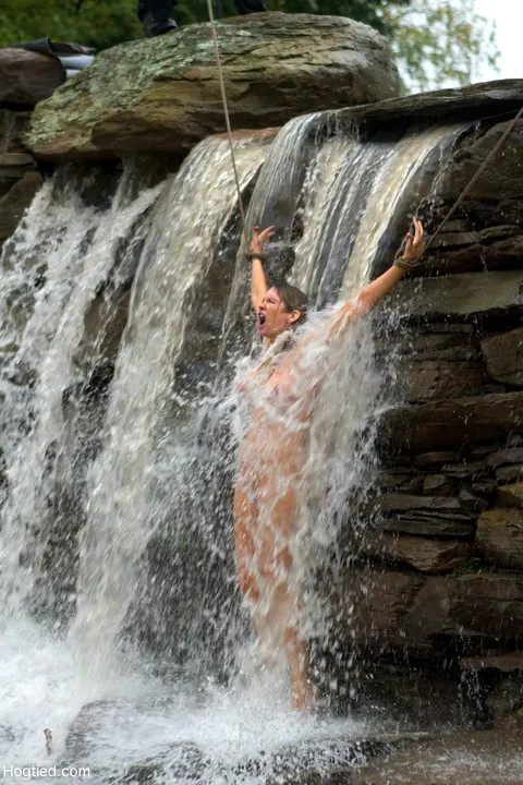 Cherry Torn: Busty Blonde and Redhead Bound for a Threesome at Waterfall – photo 17 of 21