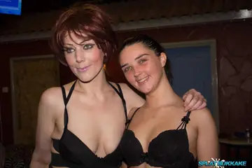 Porscher Wells – Slim European Brunette and Redhead Join Group Sex