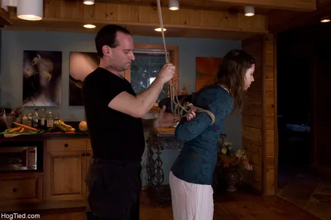 Slim MILF Endures Rope Bondage and Spanking – photo 2 of 20