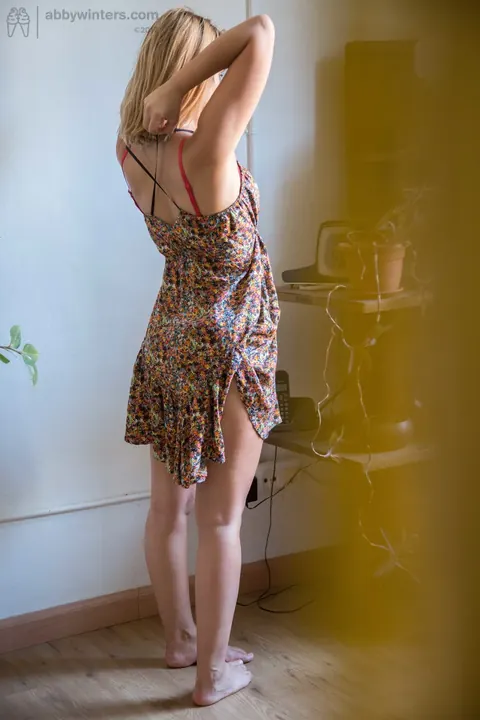 Hairy MILF Puts On Lingerie and Adjusts Straps – photo 16 of 16