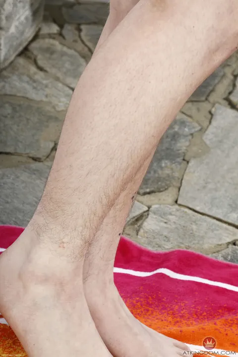 Ivy Addams: Skinny Redhead Displays Her Hairy Pussy Outdoors – photo 10 of 21