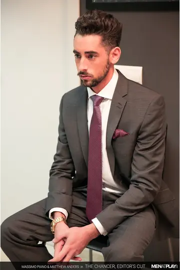 Men in Suits Blow and Fuck Doggy Style on the Piano