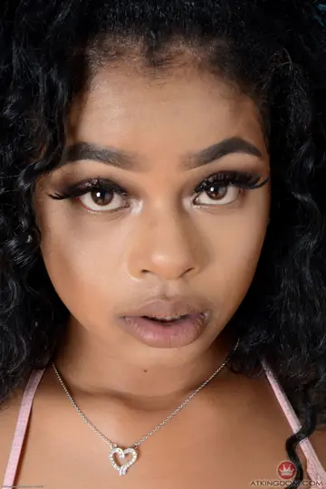 Lala Camile – Busty Ebony Babe Spreads Her Shaved Pussy and Asshole