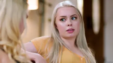 Christie Stevens – Thick Blonde Licks and Fingers Her Partner in Lesbian Play