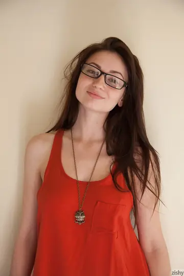 Adolisca Cooley – Brunette in Glasses and Panties Shows Her Body