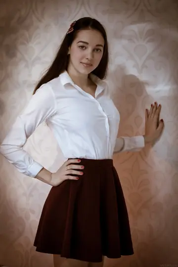 Solange – Asian Brunette with Enhanced Tits Spreads Her Pussy