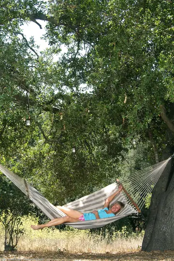 Amateur MILF Fingers Her Ass on a Hammock Outdoors