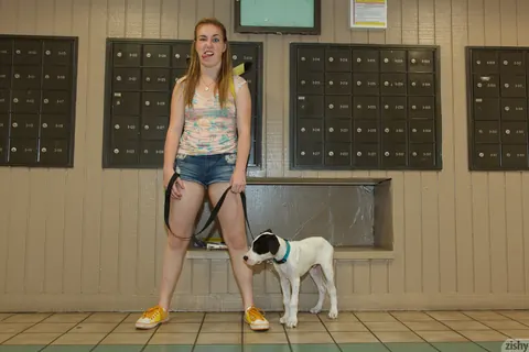Mattie Borders: Petite Redhead Poses in Shorts Showing Her Hot Ass – photo 1 of 12