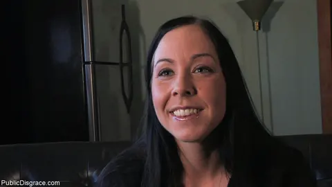 Julie Knight: Mature Brunette in Bondage Sucks Cock Outdoors – photo 2 of 21