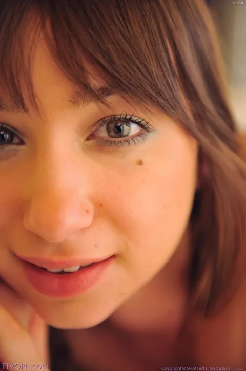 Louisa Lanewood: Hairy Brunette Teases in Shorts Before Masturbating – photo 10 of 20